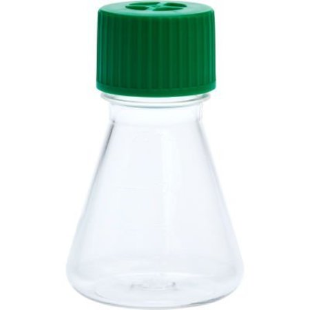CELLTREAT CELLTREAT® 125mL Erlenmeyer Flask, Vent Cap, Plain Bottom, PETG, Sterile 229801